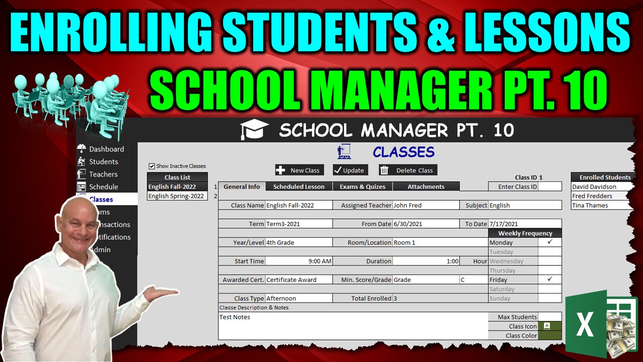 Learn How To Create & Schedule Unlimited Lessons & Easily Enroll Students [School Manager Pt. 10]