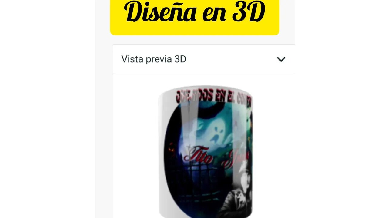 Diseñando en Printify, Vista 3D / TitoJuan