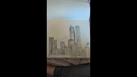 twin towers drawing