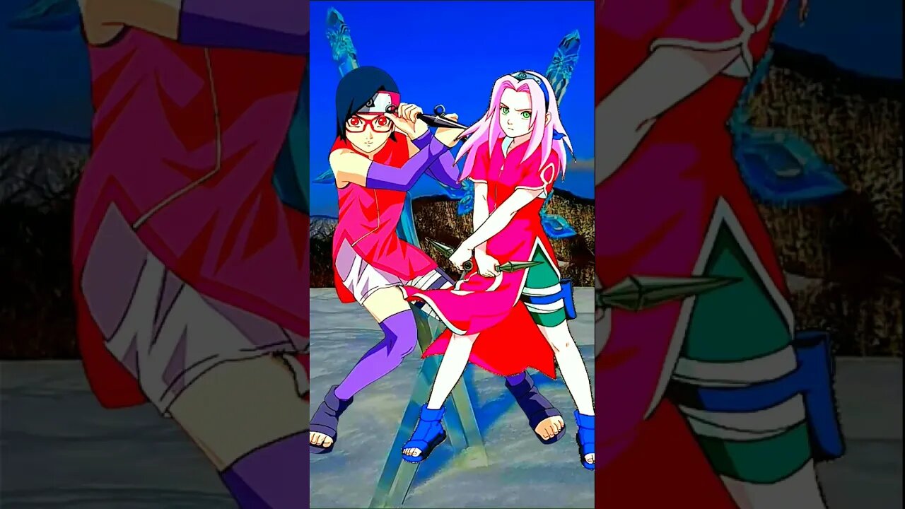 WHO IS STRONGEST?? Sarada VS Sakura.#shorts