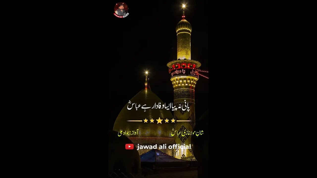 Paani Na Piya Aisa Wafadar Ha | Shan e Mola Ghazi Abbas | Muharram Shayari Status | Karbala Poetry