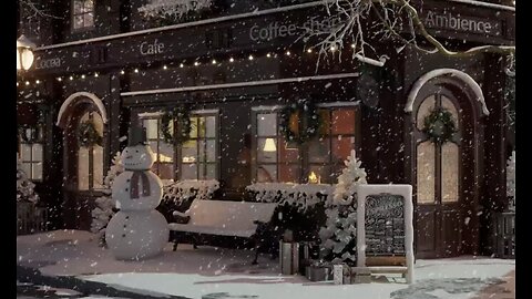 🎼🥁🎶 Christmas coffee shop, relax and listen to soft Christmas music