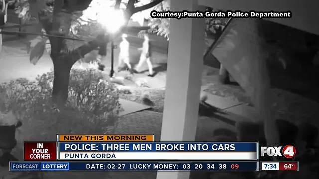 Punta Gorda Police searching for suspected car thieves