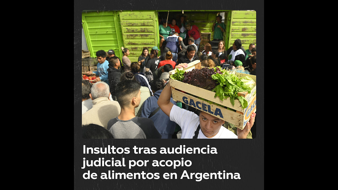 Insultos a la salida de una audiencia judicial por escándalo de alimentos en Argentina