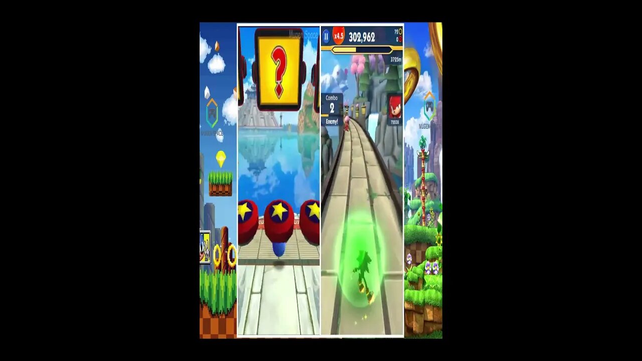 Sonic Dash VS Sonic Dash 2 Sonic Boom I Slugger Sonic VS Shadow #shorts #short #shortvideo