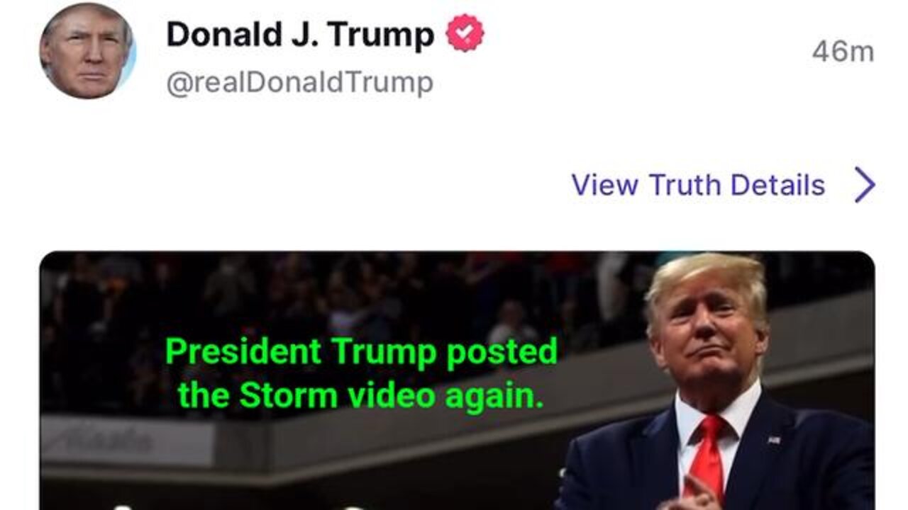 President Trump Posted The Storm Video Again.