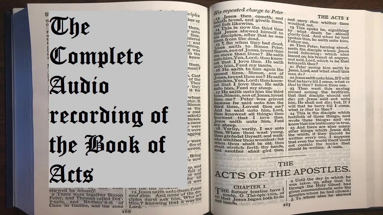 Satan hates the word of God! Audio book of Acts. Play at home all the time.