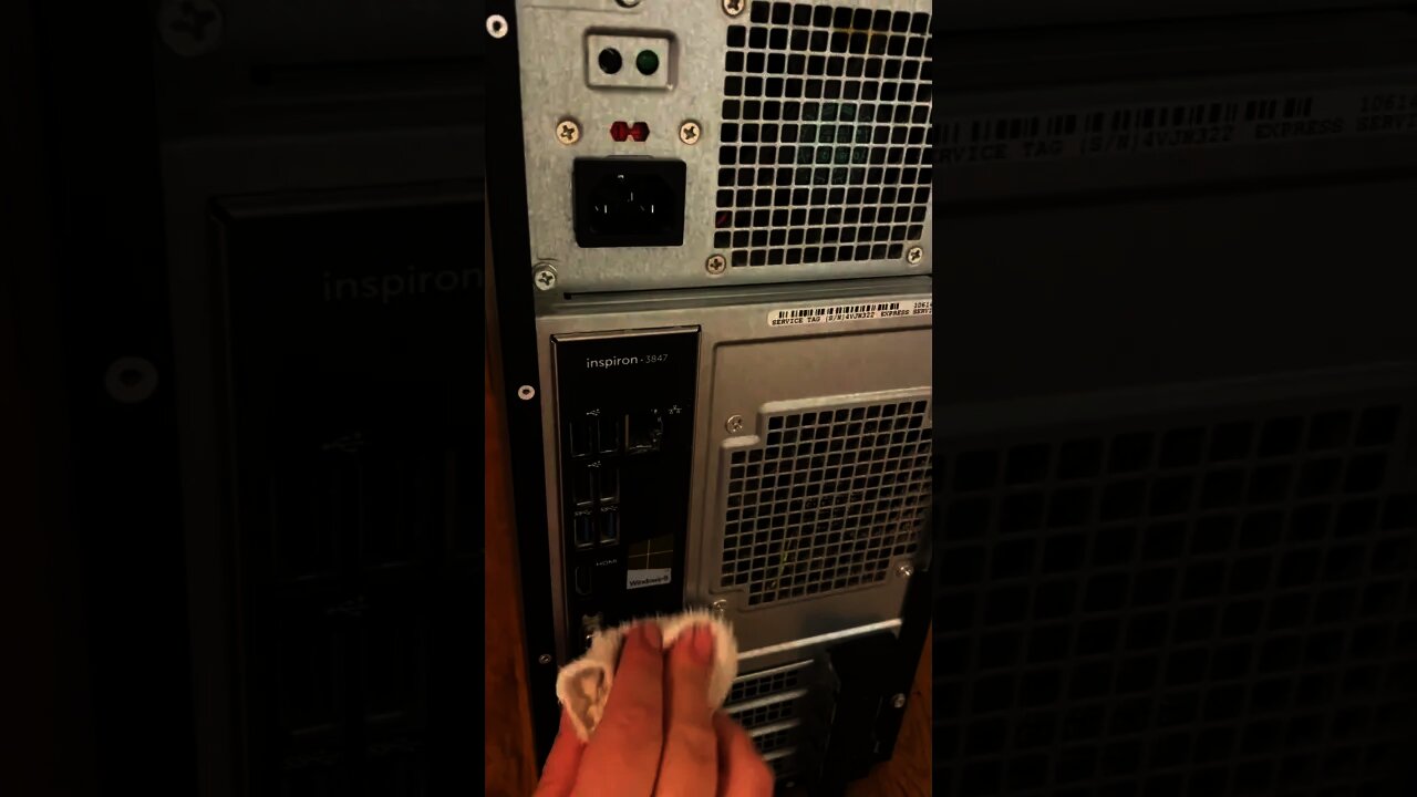 Dusting The Computer Is So Satisfying