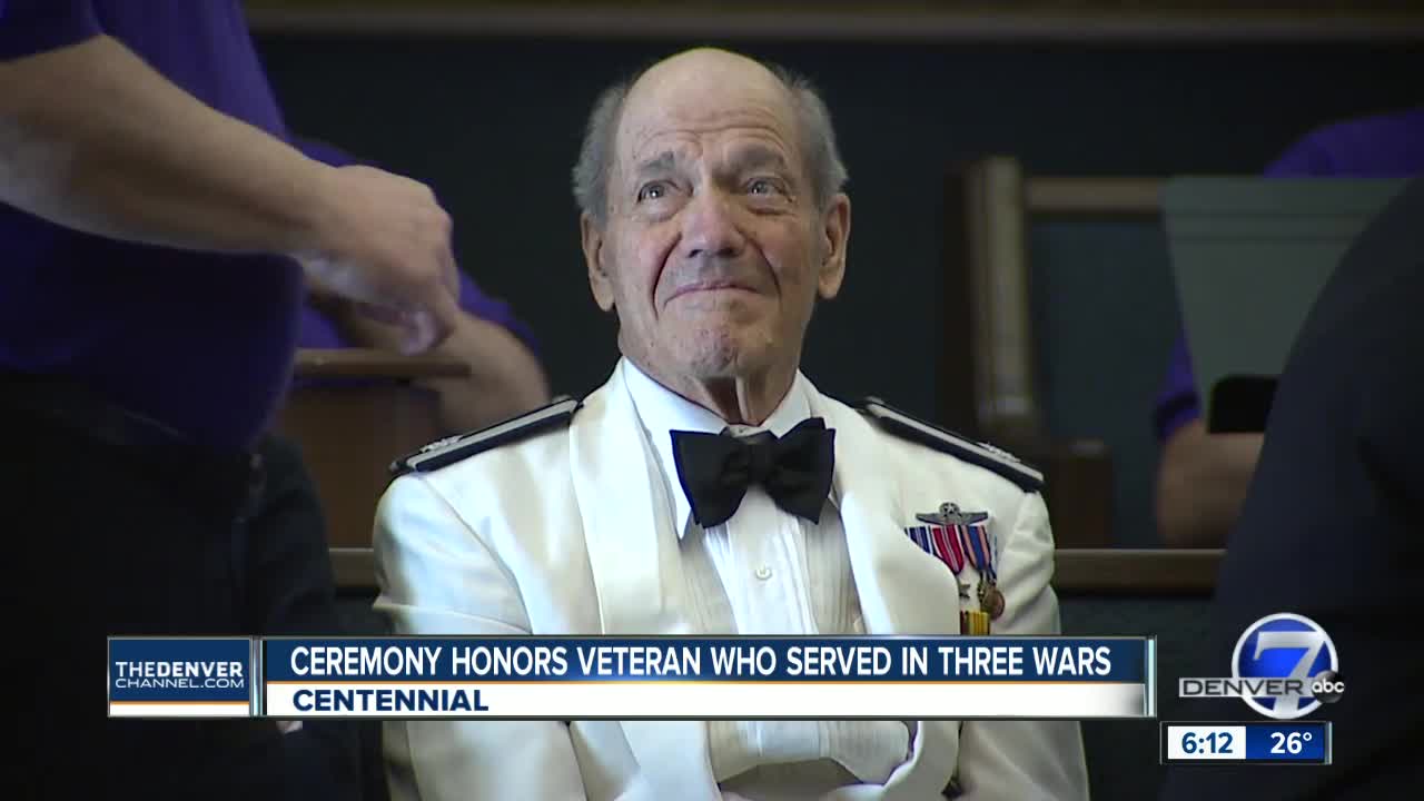 Colorado veteran of three wars honored in Centennial ceremony