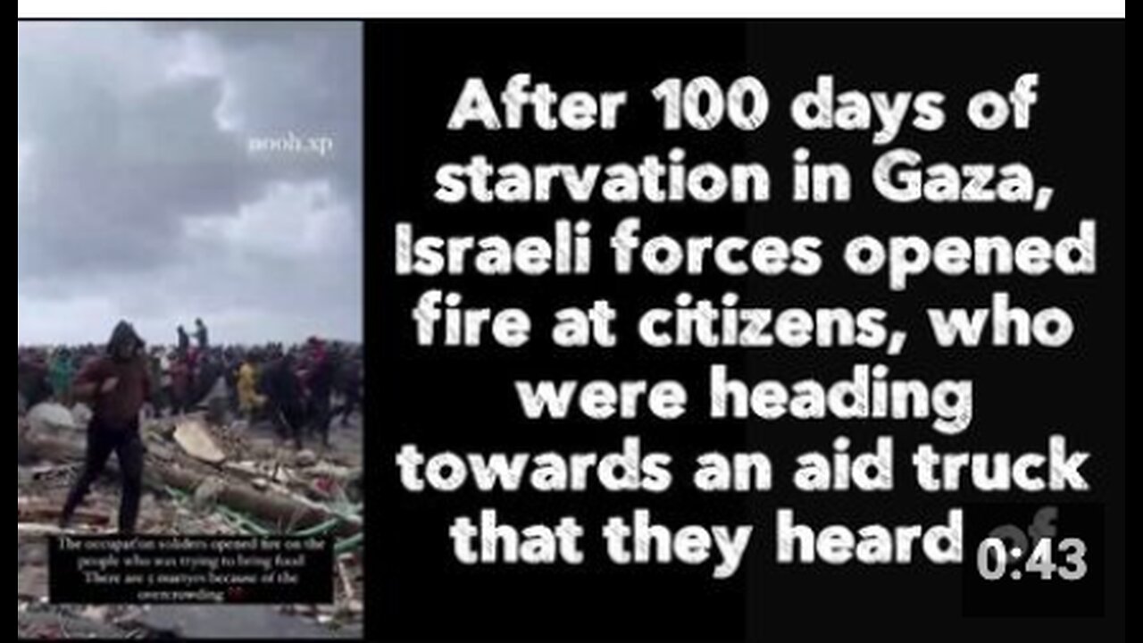 🏴‍☠⚔️🇵🇸 Starvation has reached unprecedented levels in the Gaza Strip - this is next level evil