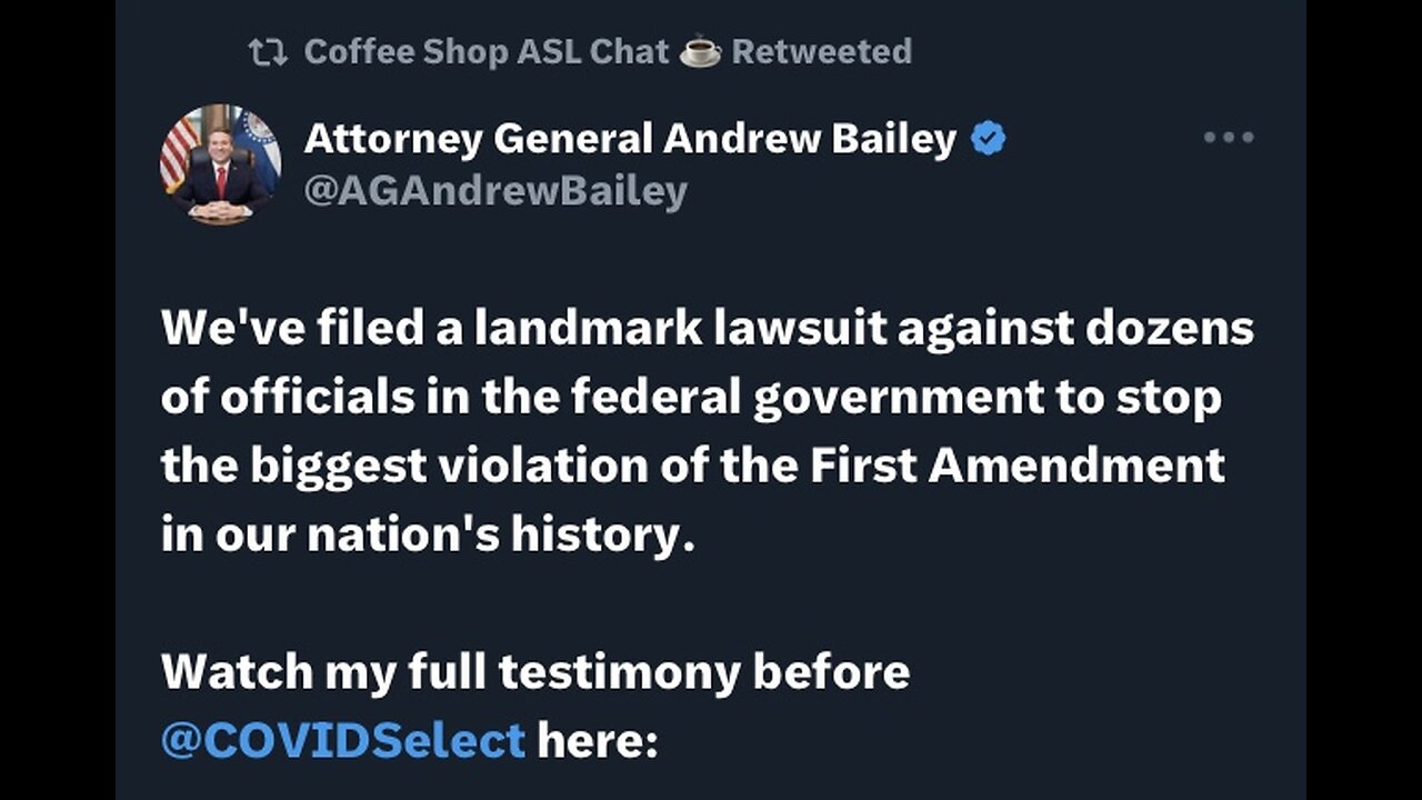 Captioned - AG Bailey’s lawsuit against dozens of officials in the federal govt