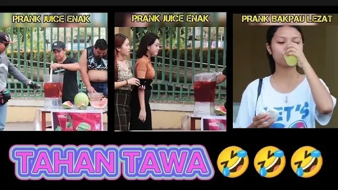 Prank juice | Prank Bakpau | Reaction "mari kita tonton video ini"