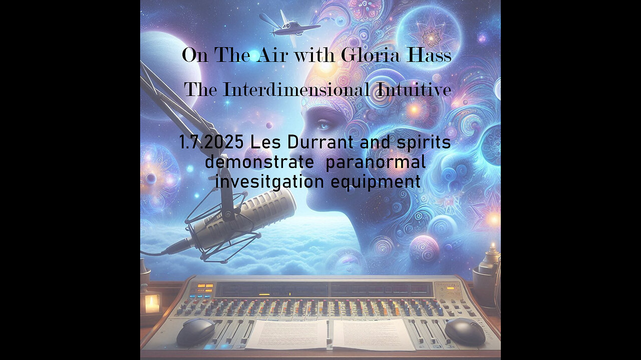 1.7.2025 On the Air with Gloria Hass - Interview with Les Durrant, #paranormal Investigator