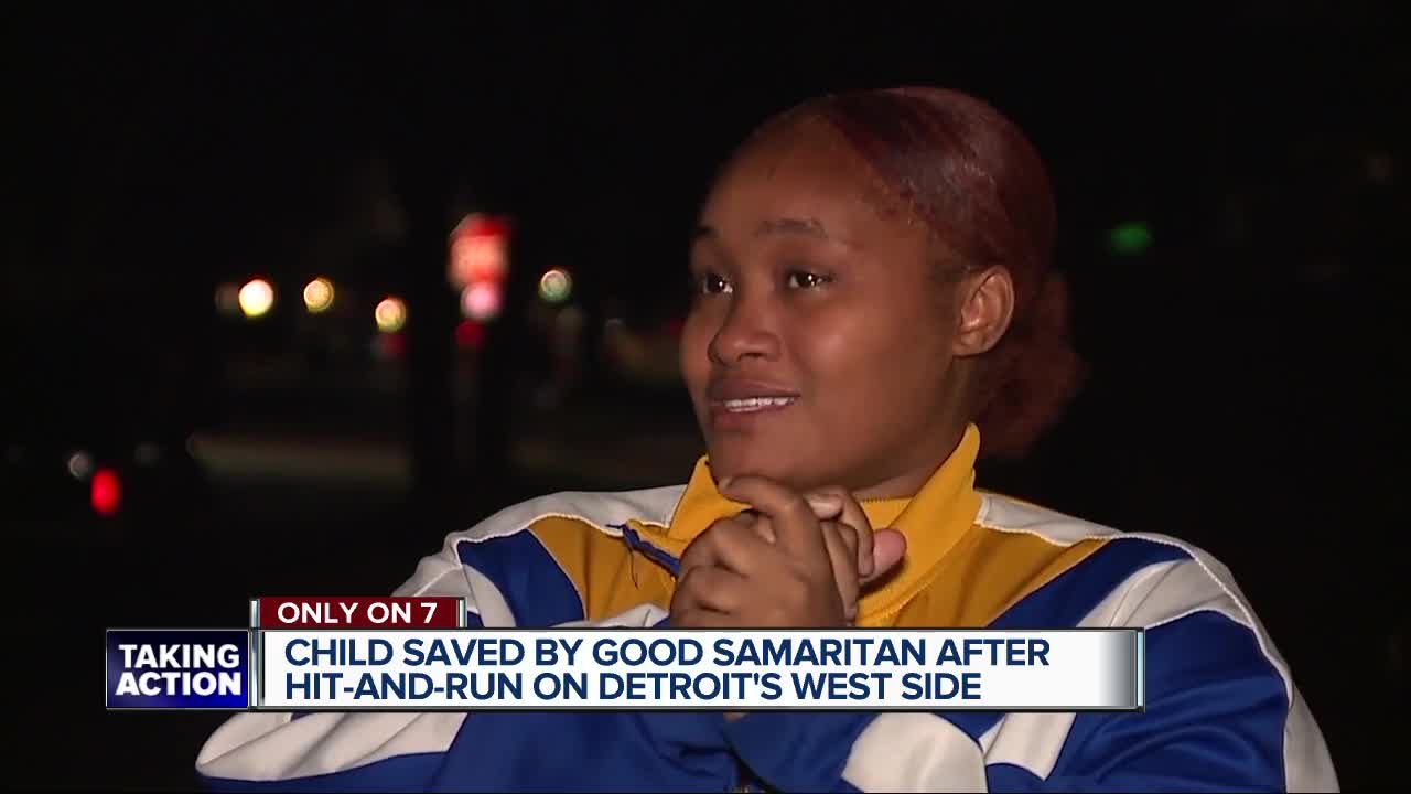 Child saved by good Samaritan after hit-and-run on Detroit's west side