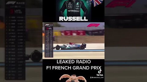 LEAKED RADIO - George Russell overtake at Formula 1 French Grand Prix #shorts