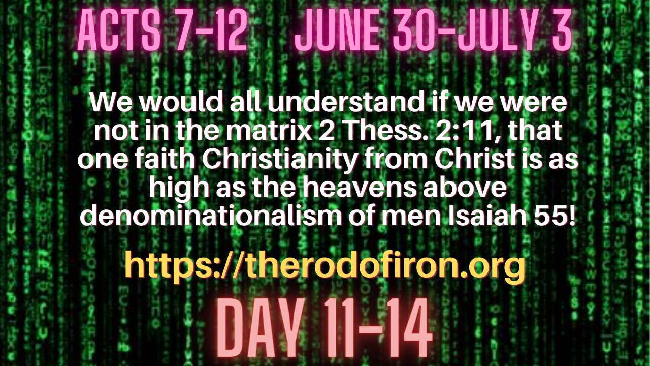 Acts 7- 12 the reboot of New Testament Christianity