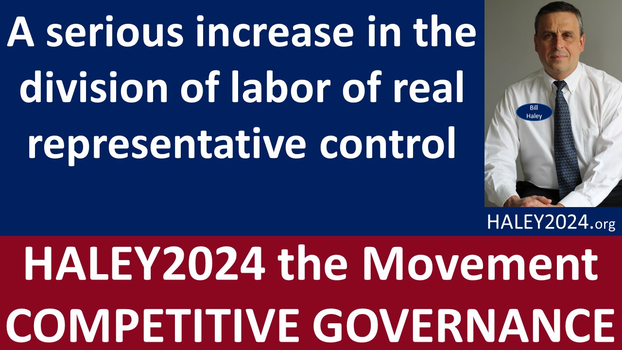 A Serious Increase in the Division of Labor of Real Representative Control,3 min.