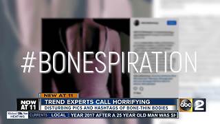 Disturbing trend promoting being "bone thin" spreads on social media