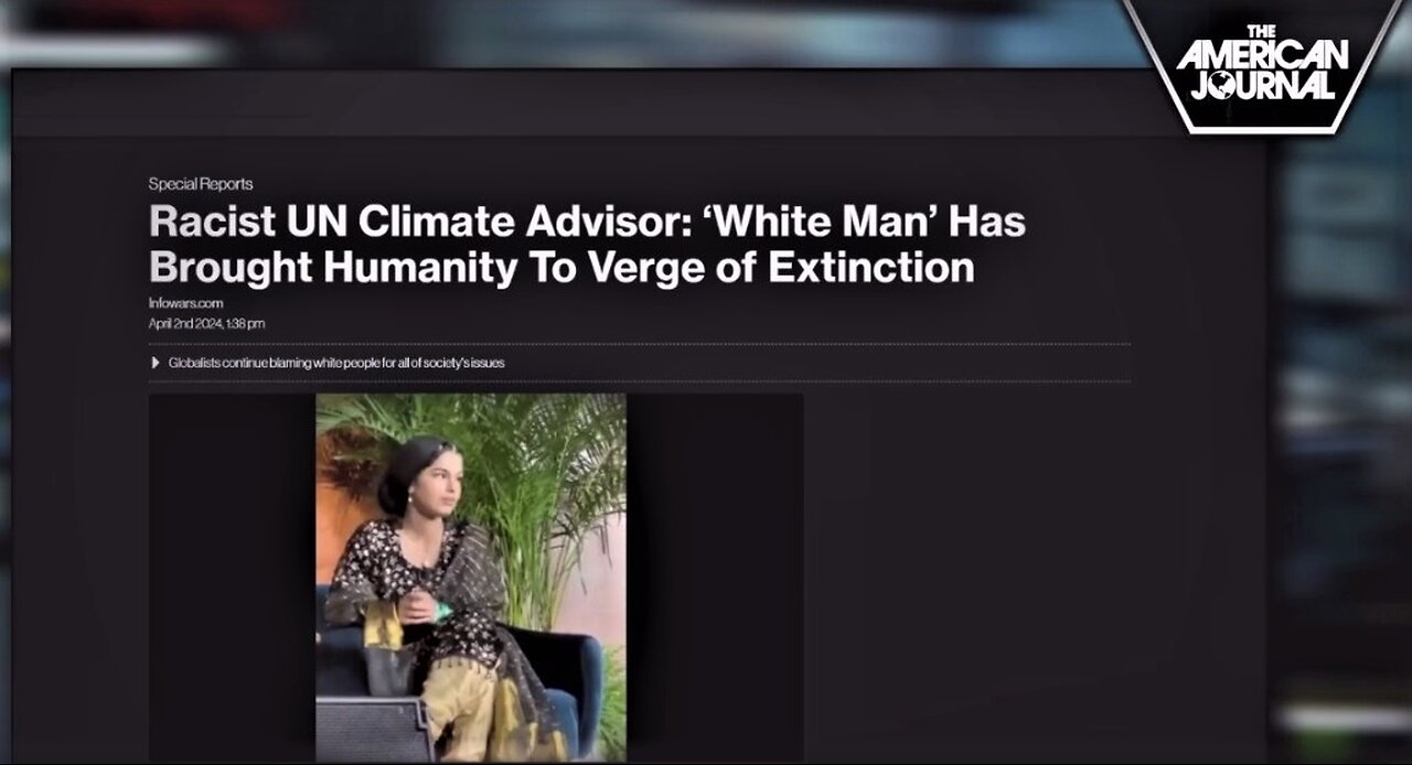 Racist UN Climate Advisor Unintentionally Reveals the Real Purpose Behind Push for “Sustainability”