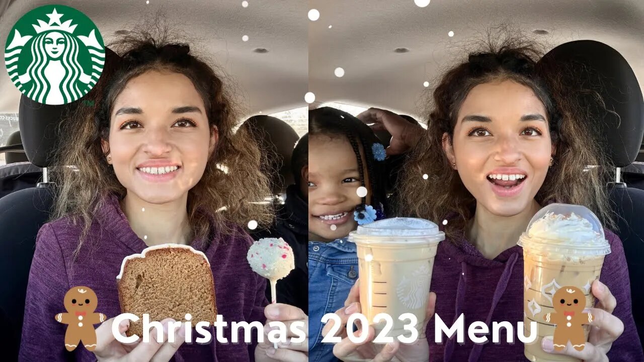 STARBUCKS HOLIDAY MENU | *NEW* Peppermint Brownie Cake Pop, Gingerbread Latte, Iced Gingerbread Loaf