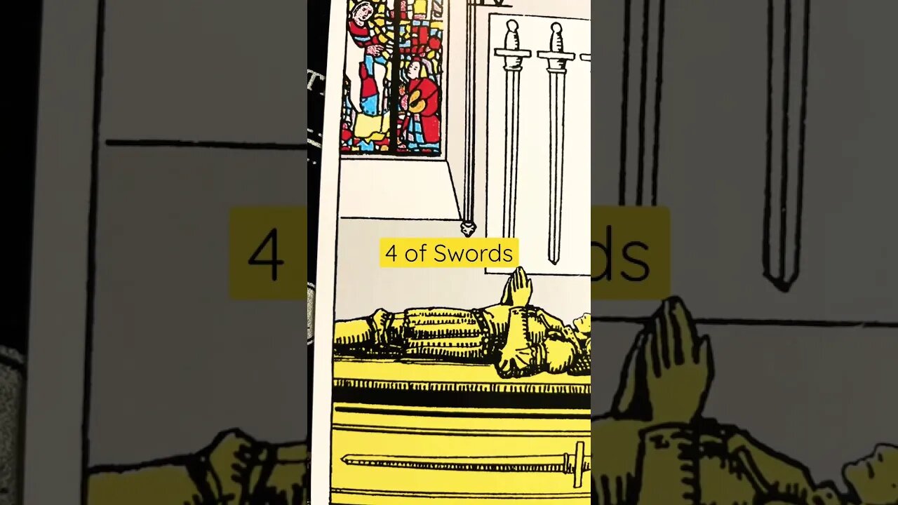 4 of Swords #shorts #learntarot