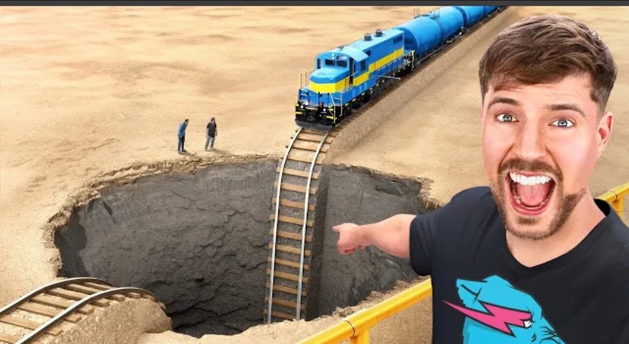 Train Vs Giant Pit