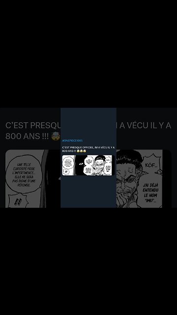 #ONEPIECE1085 C’EST PRESQUE OFFICIEL, IM A VÉCU IL Y A 800 ANS !!! 🤯🤯🤯