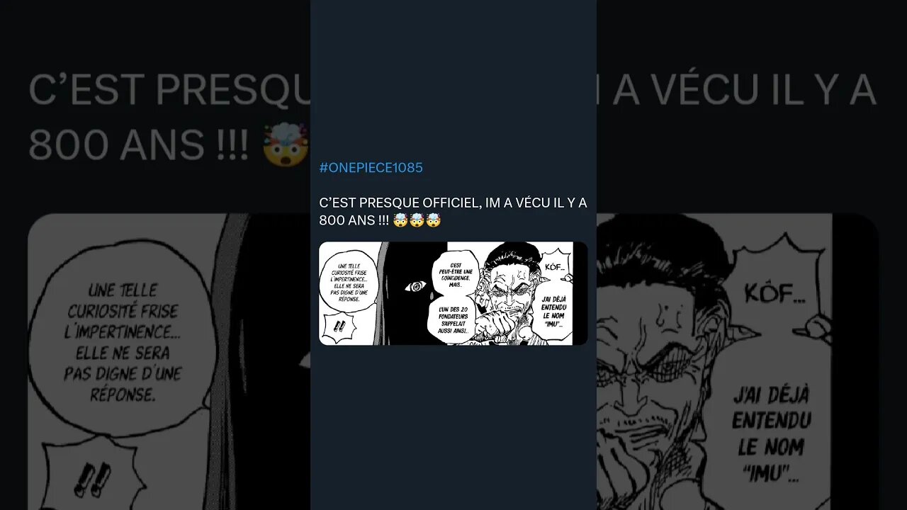 #ONEPIECE1085 C’EST PRESQUE OFFICIEL, IM A VÉCU IL Y A 800 ANS !!! 🤯🤯🤯