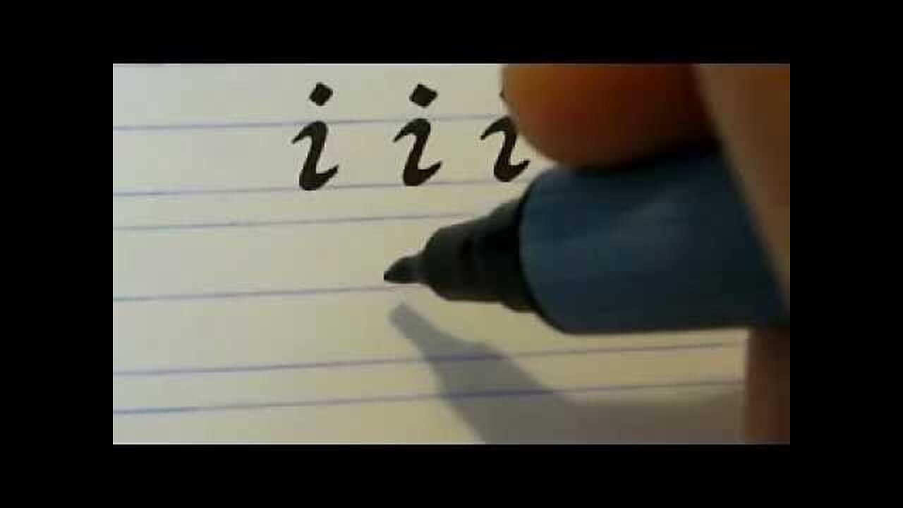 Calligraphy Writing - Practice Basic Swirled Strokes Part 2