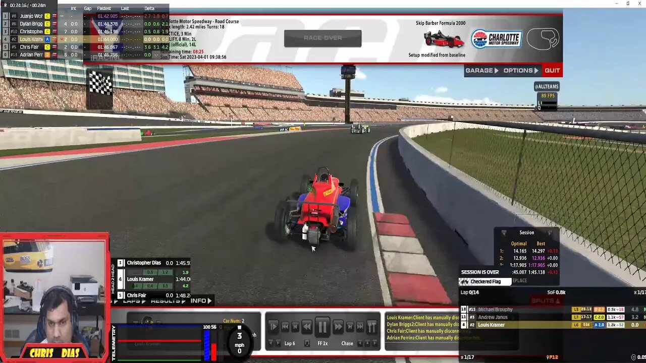 iRacing noob in the Skippy @ Charlotte Raceway!!!!!!