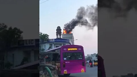 Fire accident in LIC Chennai