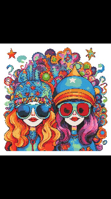 HAPPY HIPPY Cross Stitch Pattern by Welovit | welovit.net | #welovit