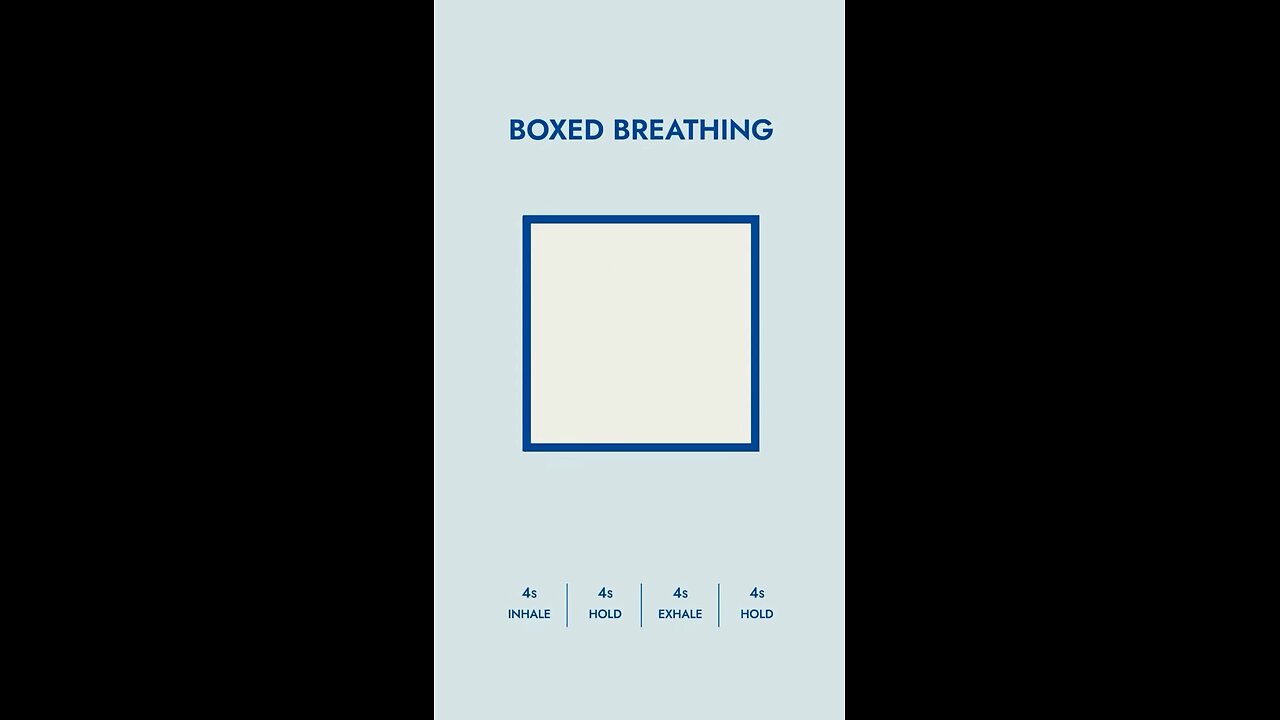 Boxed breathing relaxation technique