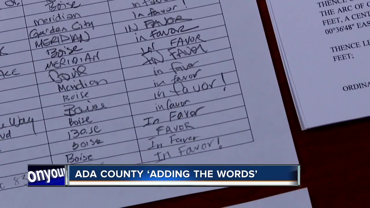 Ada County Commissioners unanimously vote to 'Add the Words'