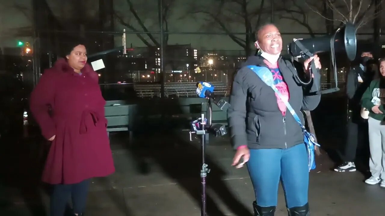 The Harlem Not For Sale Stop One45 Rally on 145th&Lenox 1/3/2023 @Kristin4Harlem @CouncilwomanKrj