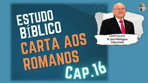 ESTUDO CARTAS DE PAULO PR. JOSÉ WELLINGTON BEZERRA DA COSTA, AD BELÉM SÃO PAULO, SP