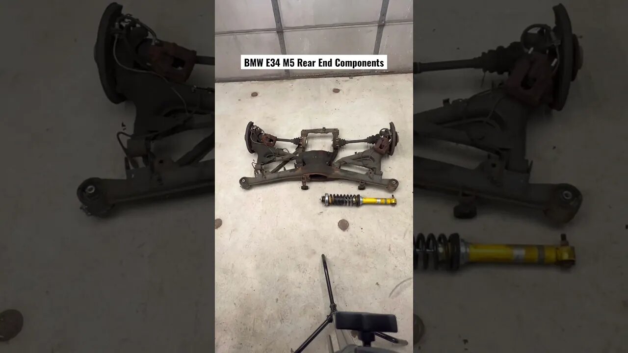 BMW E34 M5 Rear End Components #bmw #bmwe34 #bmwm5 #cars #restoration #automotive #mechanic