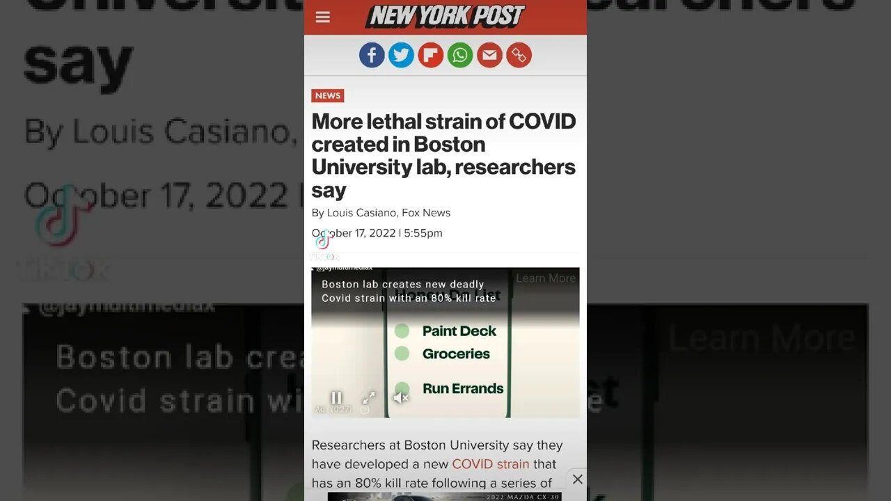 More Lethal Covid Strain Created in Boston Lab