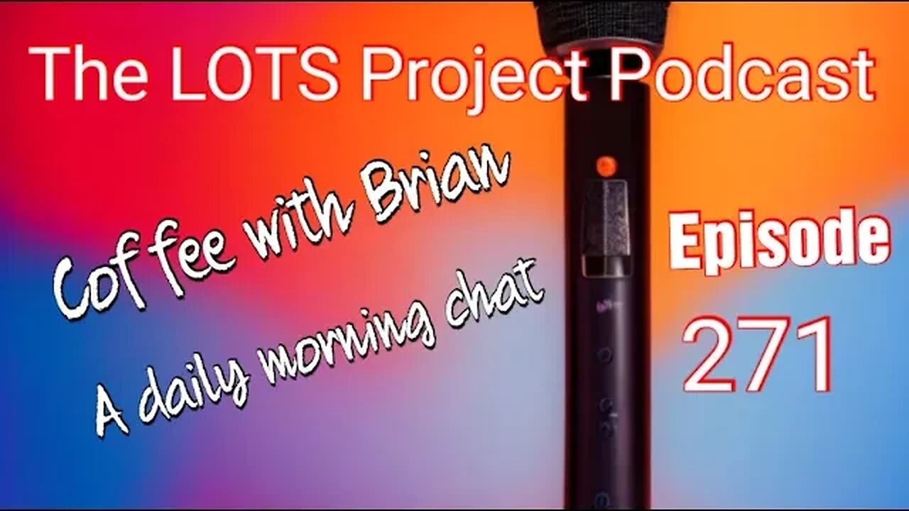 Coffee with Brian, A daily morning Chat #podcast #daily #thelotsproject #goals #resolutions