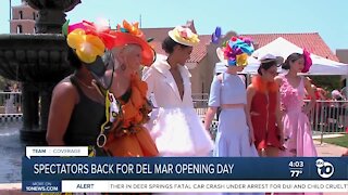Spectators return for 2021 opening day of races at Del Mar