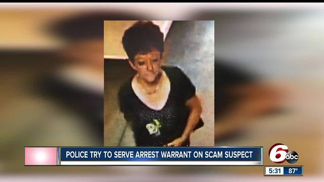 Police try to serve arrest warrant on scam suspect