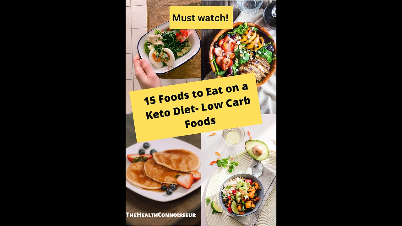 15 Foods to Eat on a Keto Diet- Low Carb Foods🥗