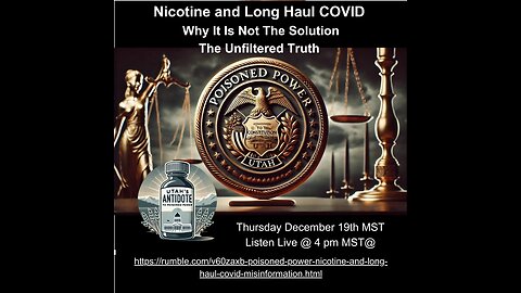 Poisoned Power Nicotine & Long-Haul Covid - Misinformation