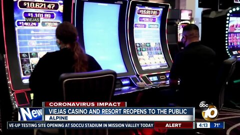 Viejas Casino and Resort reopens to the public