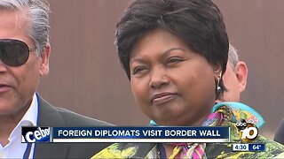 Foreign diplomats visit US-Mexico border in San Diego