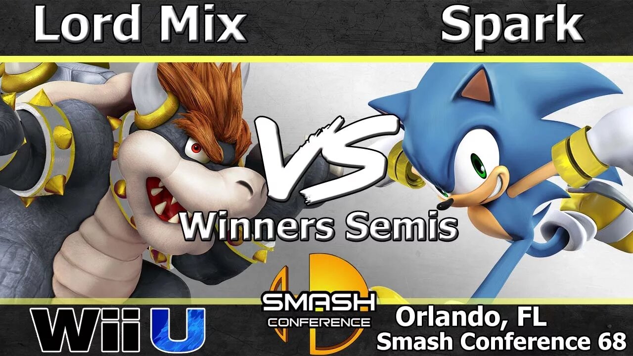 DMG Lord Mix (Bowser) vs. Instinct Spark (Sonic) - Wii U Winner's Semis - SC:68