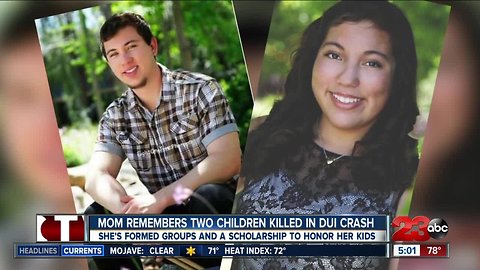 Mom remembers two children killed in DUI crash one year later