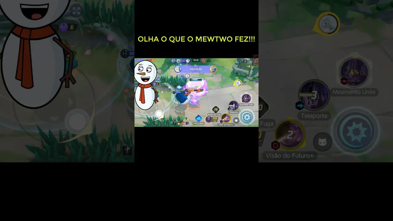OLHA O QUE O MEWTWO FEZ 😱😱POKÉMON UNITE #shorts #burucharizard #pokemonunite