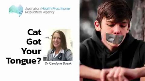 Dr Carolyne Bosak - Australian health professionals are silenced by AHPRA