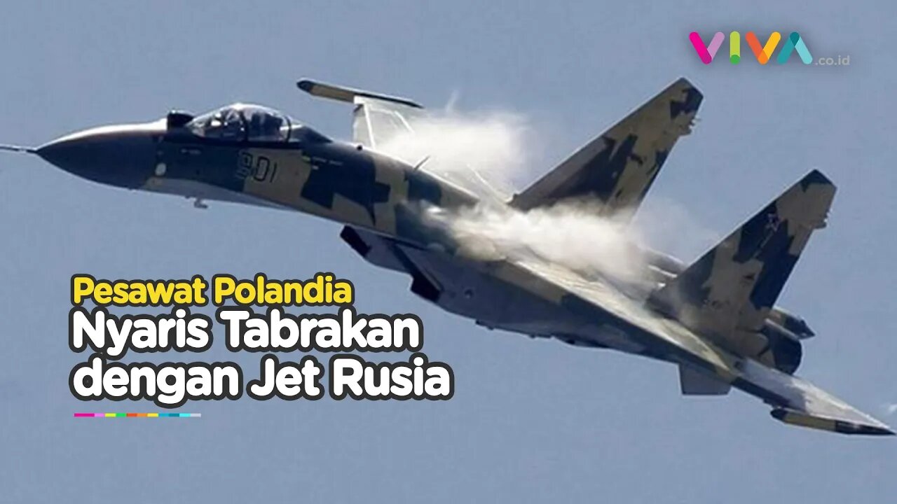 Manuver Bahaya Jet Rusia, Pepet Pesawat Polandia 5 Cm dari Moncong